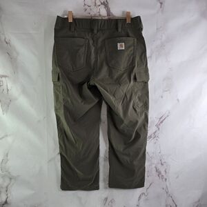 Carhartt Capri Womens 2 Green Flex Straight Fit Stretch Crop Pant Nylon Cargo